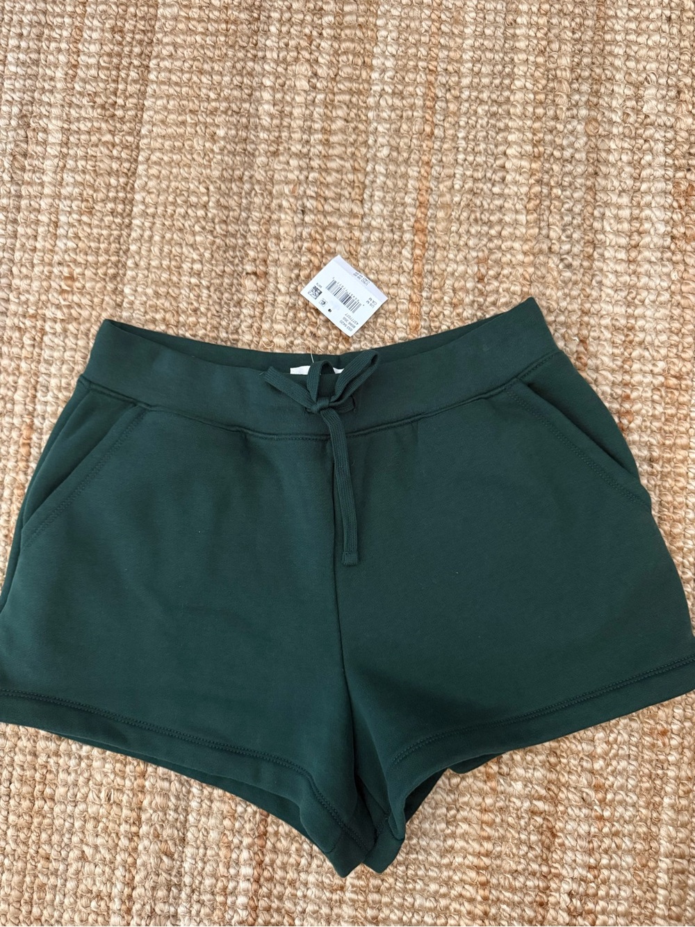 American Eagle Outfitters Dark Green Drawstring Athletic Shorts